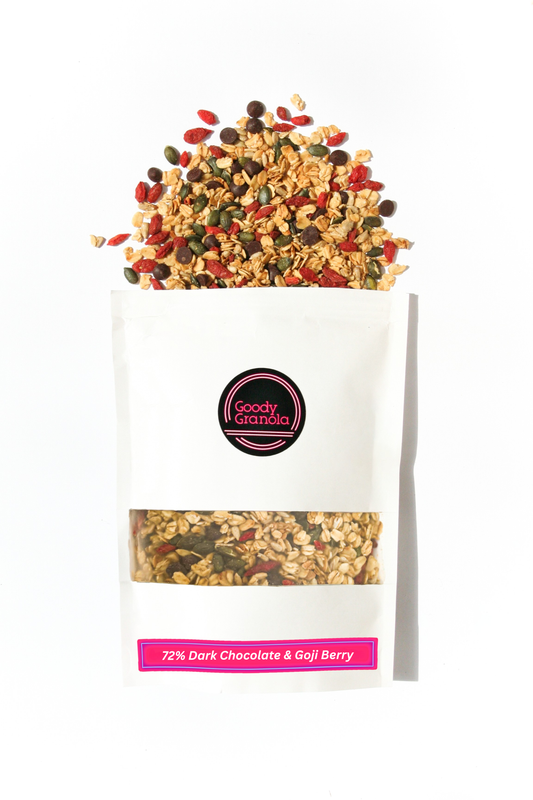 72% Dark Chocolate & Goji Berry Goody Granola 400g